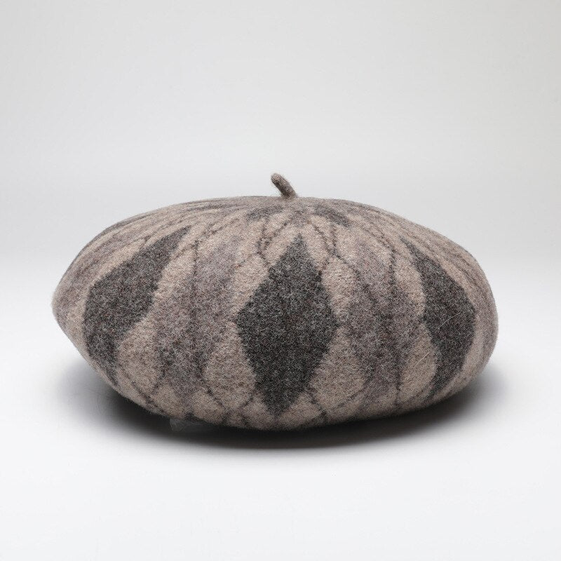 Wool Beret for Women Cashmere Caps