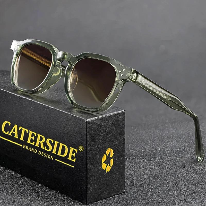 Retro Punk Men Sunglasses Small Frame Square Personalized Design Sun Glasses Women Travel Party Business Festival Gift