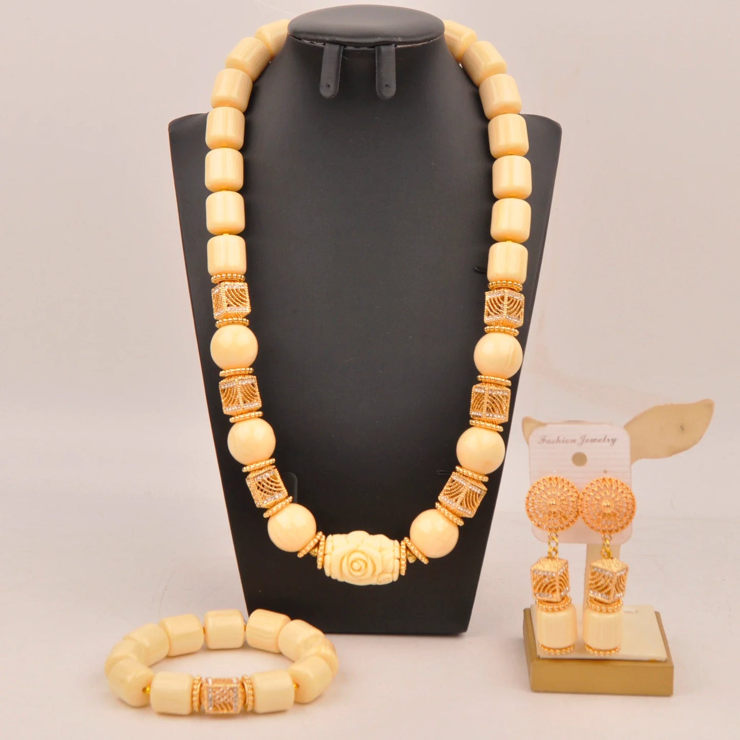 artifical coral beads nigerian jewelry sets for woman weddings