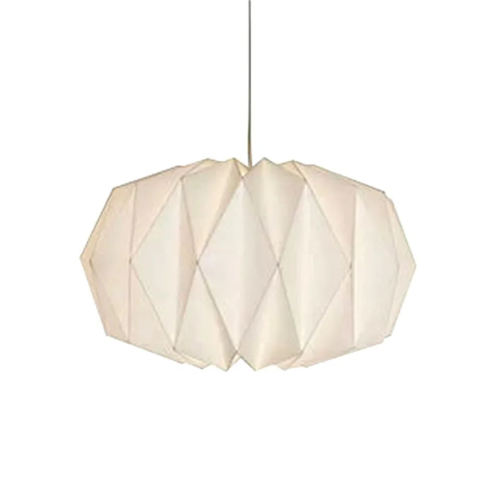 Nordic Creative Paper Origami Lantern Shade Foldable Hanging Pendant Light Art Decoration for Living Room Decor Ceiling Light