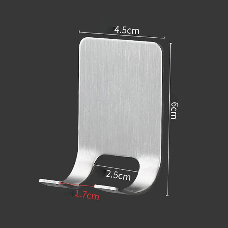 1-4pcs Wall Razor Holder Storage Hook Stainless Steel Men Shaver Storage Rack Shaver Shelf Hanger Stand Razor Blade Holder Hooks