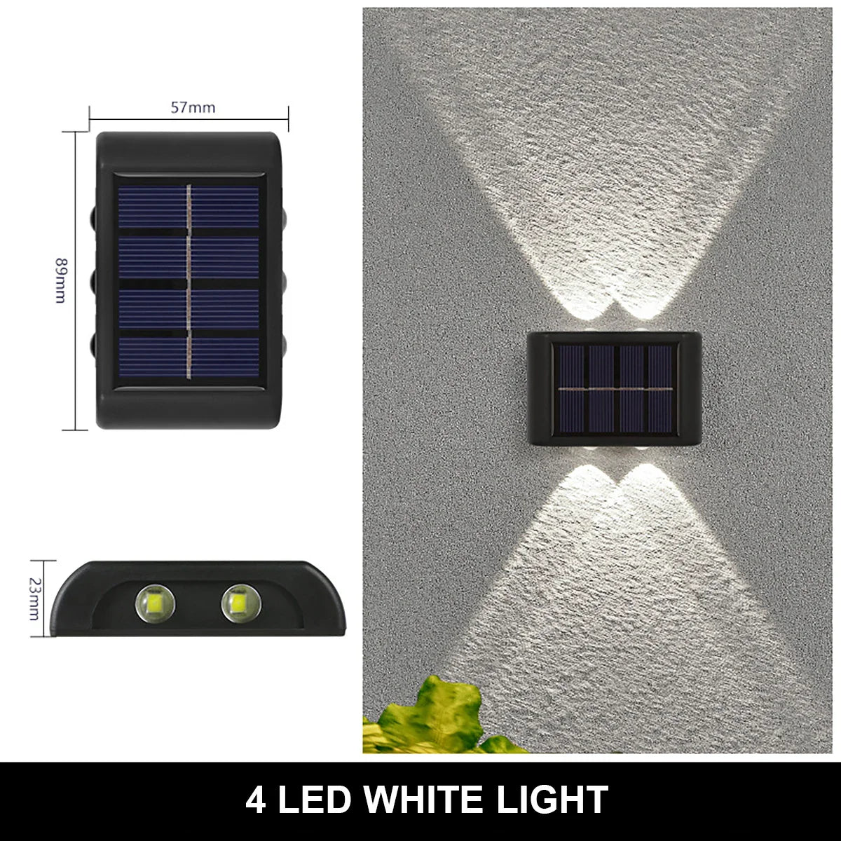 Solar LED Wall Lamp Outdoor Waterproof