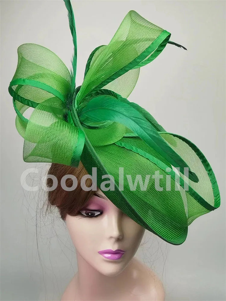 Grey Hair Fascinator Pillbox Cap Formal Church Women Headpiece Royal Ascot Chapeau Cap Femme Mariage Hair Accessories Ladies