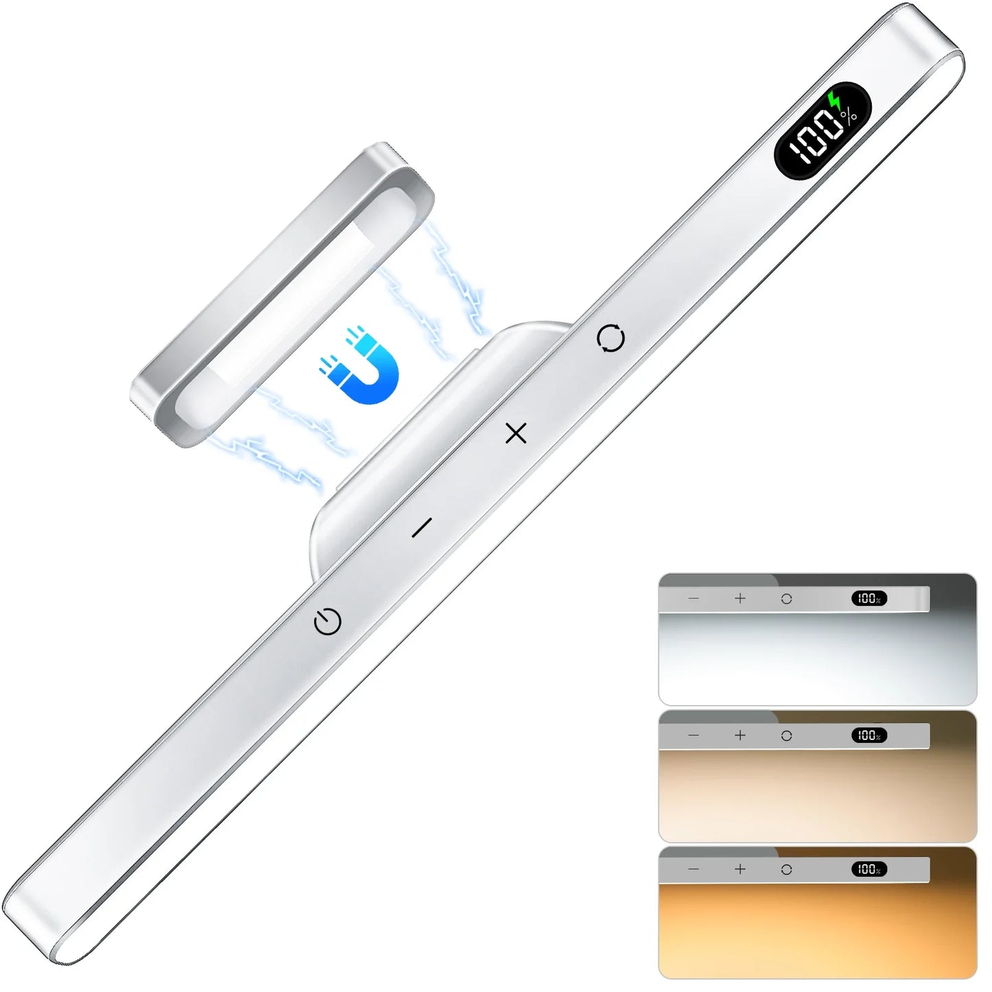 Rechargeable LED Mirror & Cabinet Light Bar – 3 Color, Dimmable, Magnetic, Remote Control