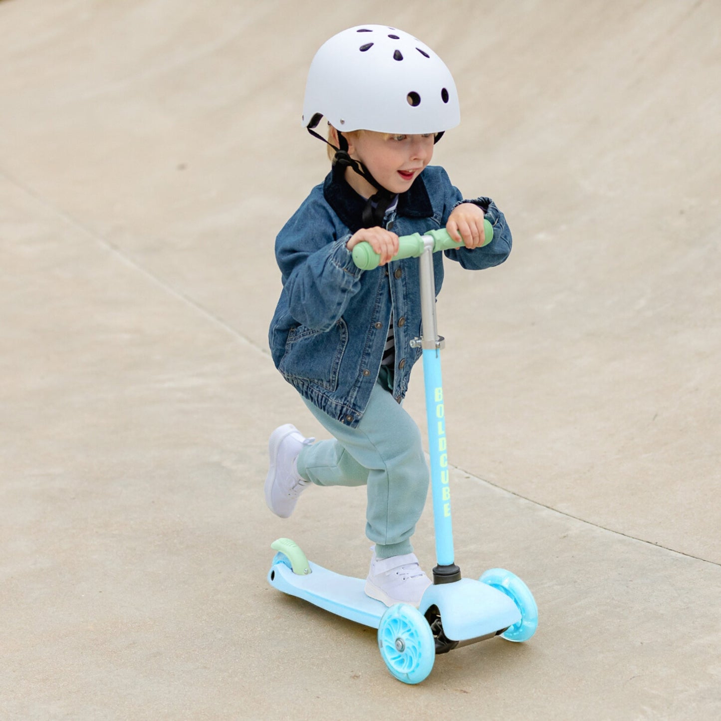 Blue & Green - Teeny 3 Wheel Scooter