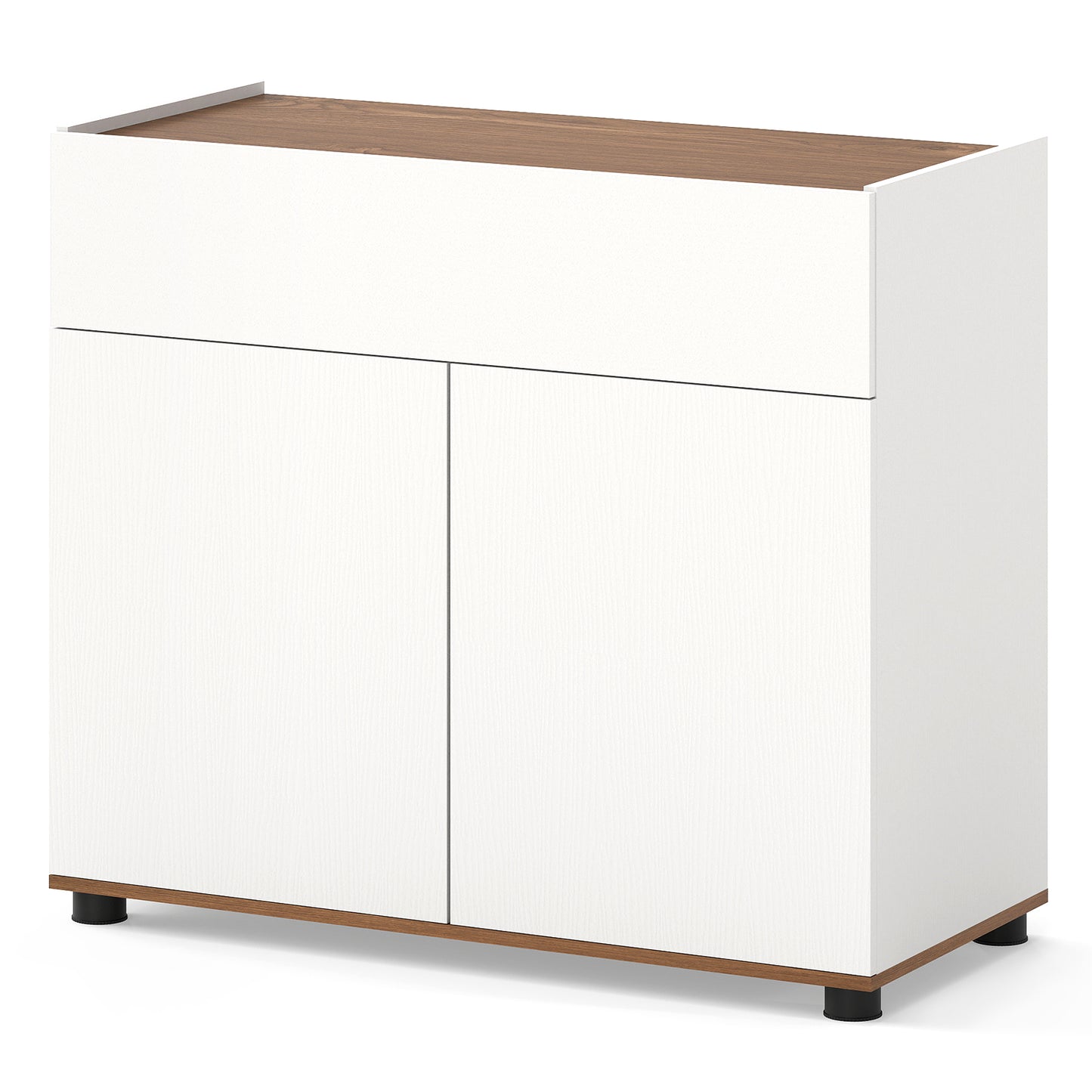 Sideboard Buffet Cabinet with 1 Drawer and 2 Doors for Kitchen-Black