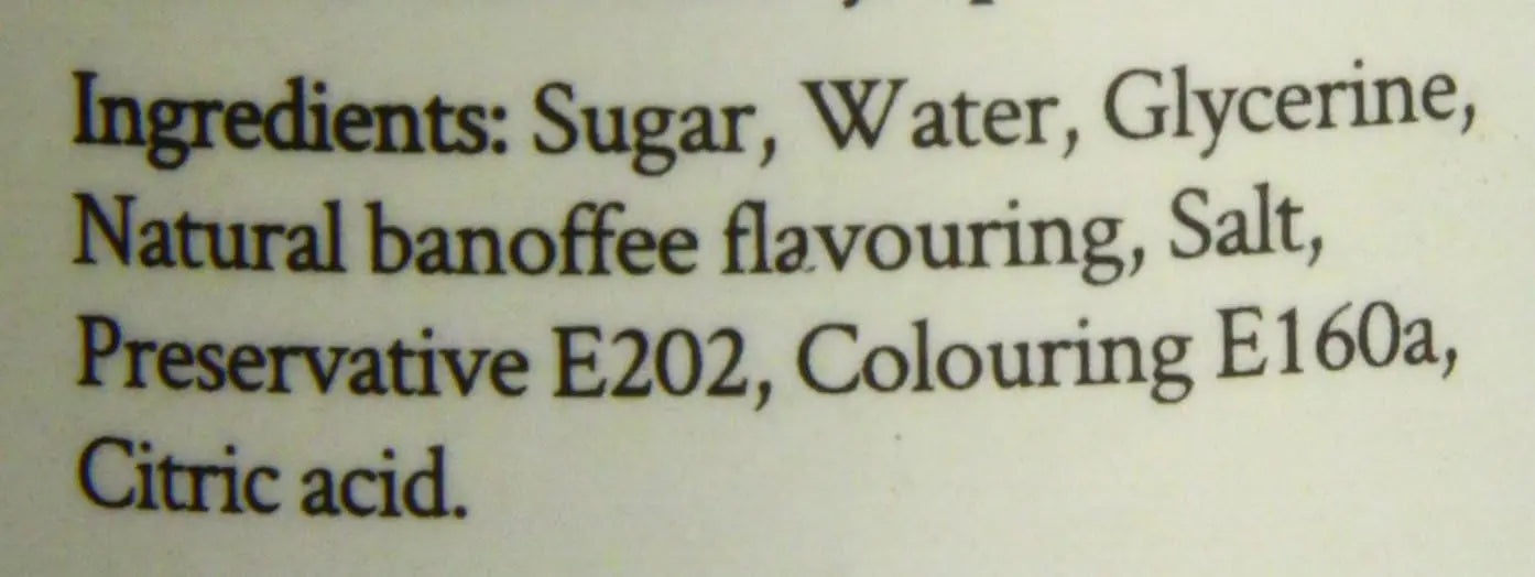 Simply Banoffee Syrup