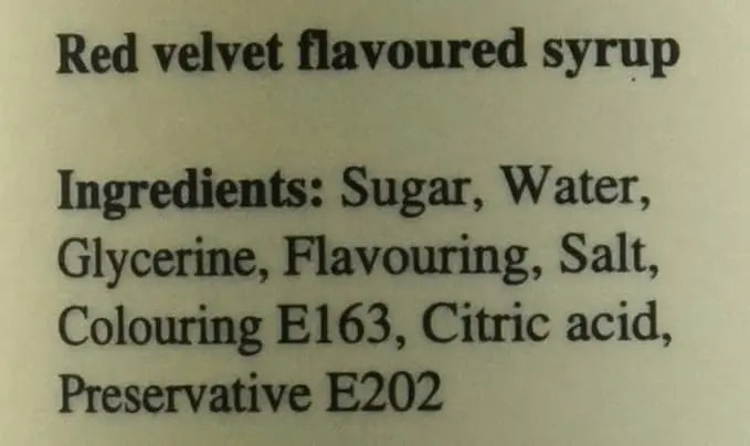 Simply Red Velvet Cake Syrup