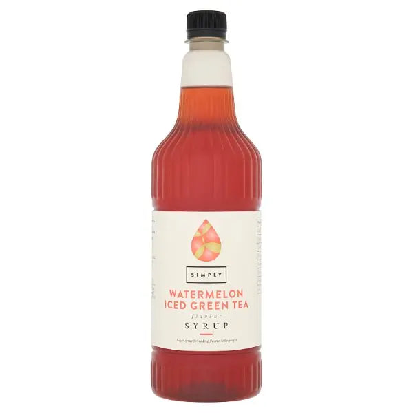 Simply Watermelon Iced Green Tea Flavour Syrup 1ltr