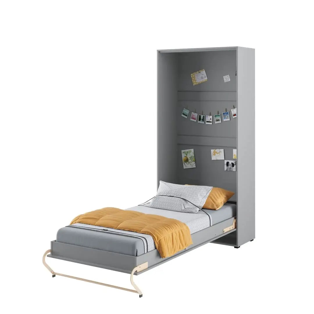 Single (90cm) Vertical Wall Bed (Spring Lift)