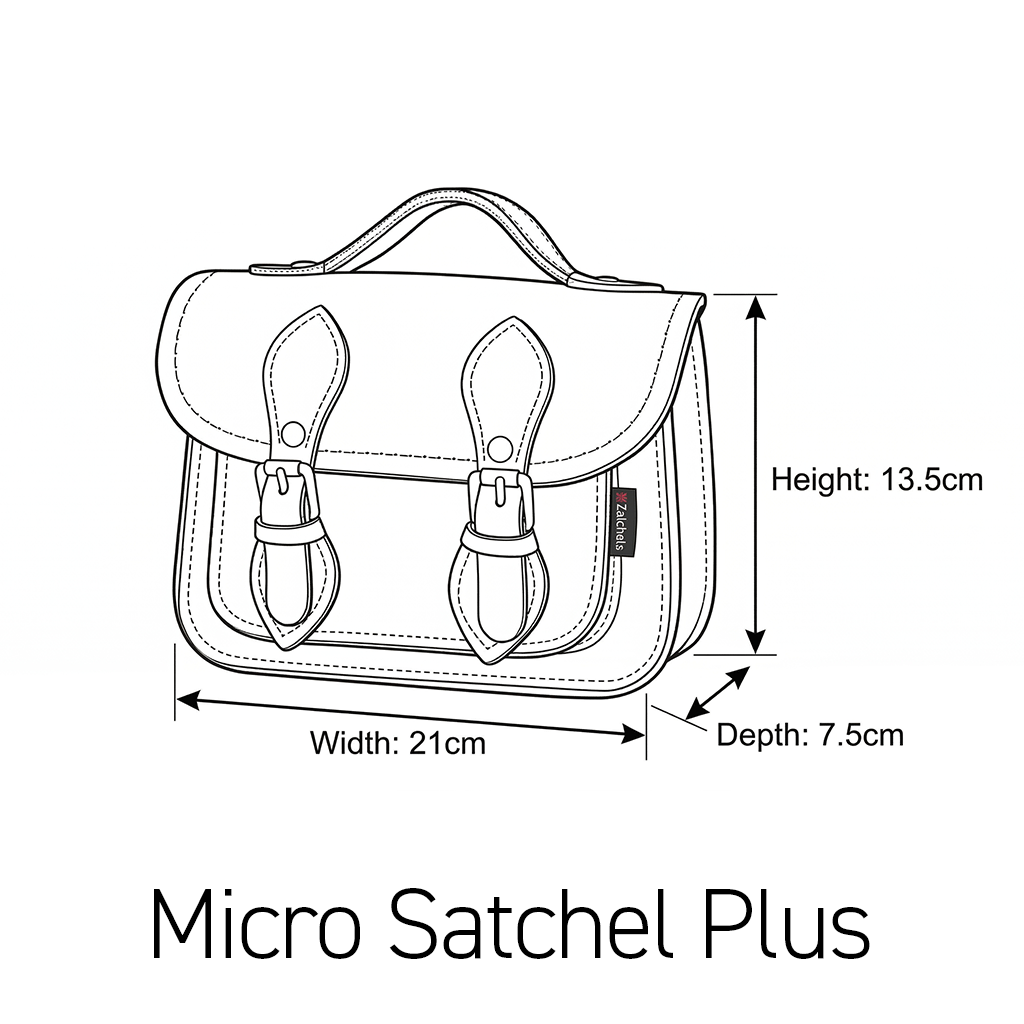 Handmade Leather Micro Satchel - Yellow Ochre