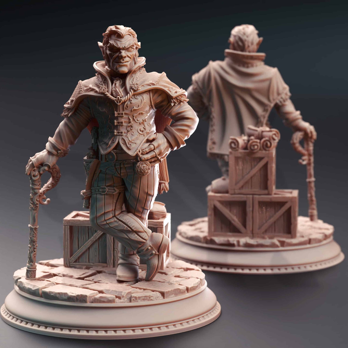 Skilet “The Boss” – Halfling Crime Lord - 3D Printed Gunslinger Miniature