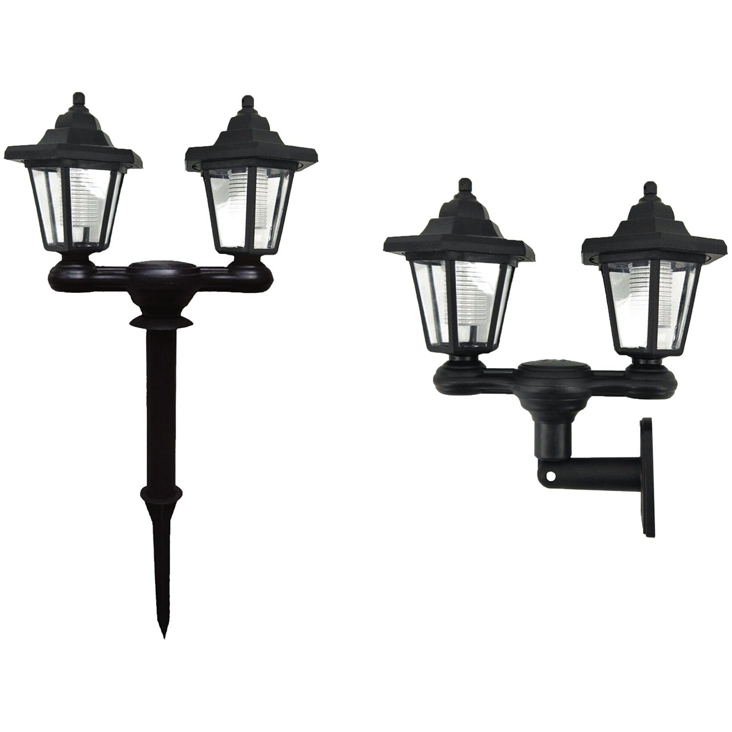 Solar Powered Dual Head LED Lantern