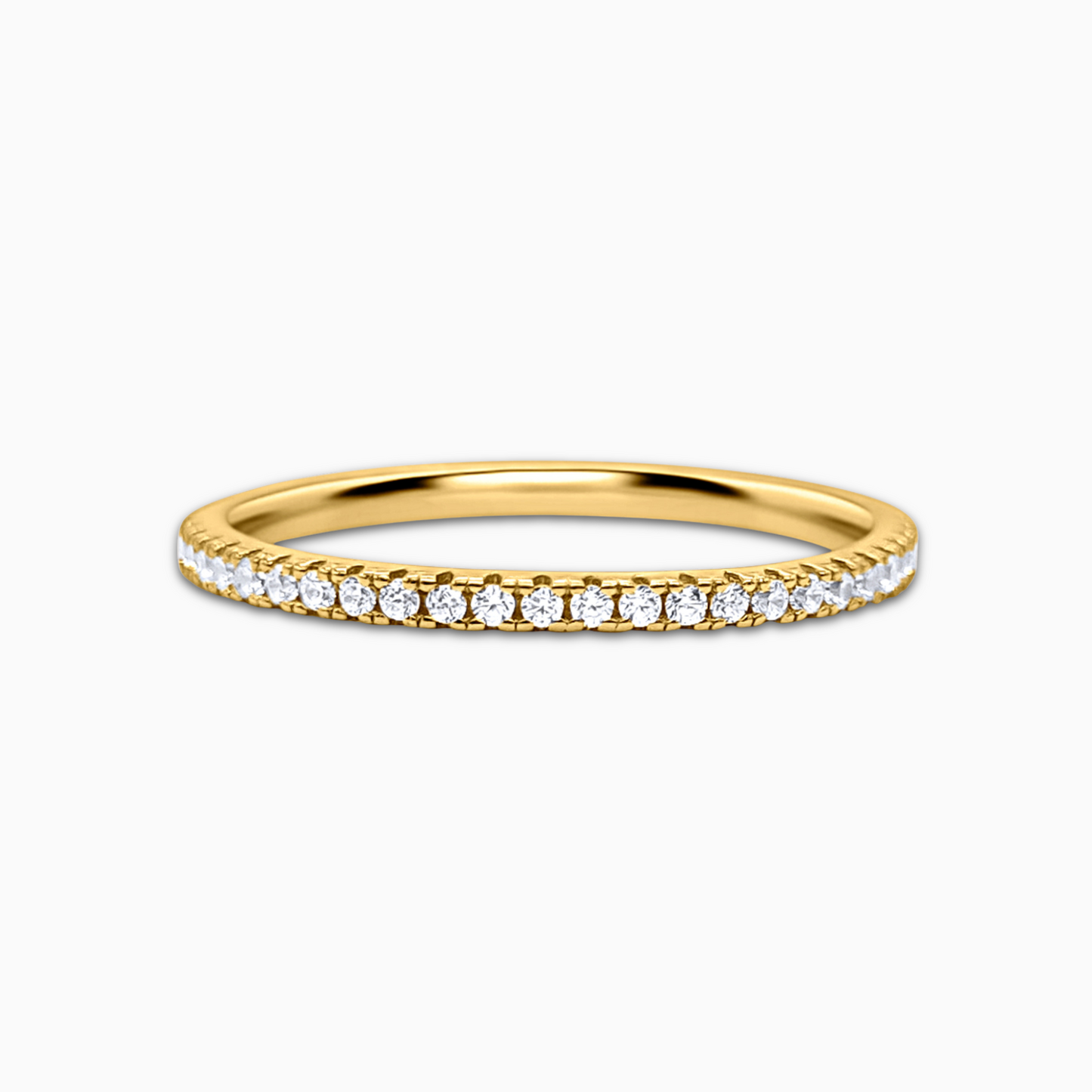 Slim Full Eternity Ring (1.2 mm) in Gold