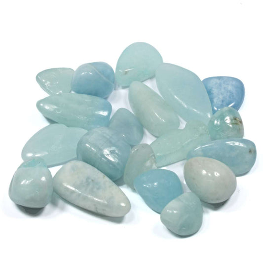 Mini Aquamarine Polished Tumblestone Healing Crystals
