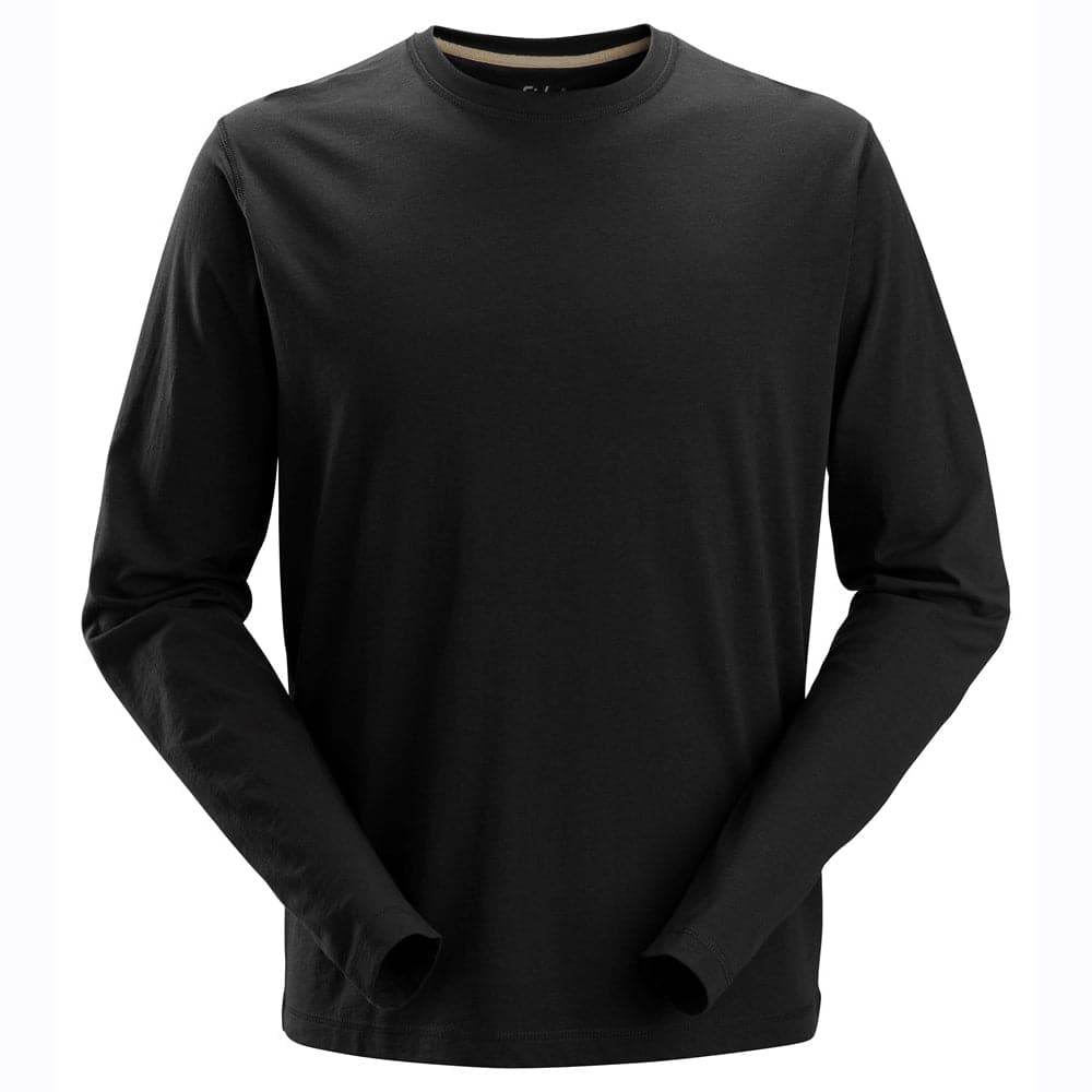 Snickers 2496 Long-Sleeve Work T-Shirt Black 2XL