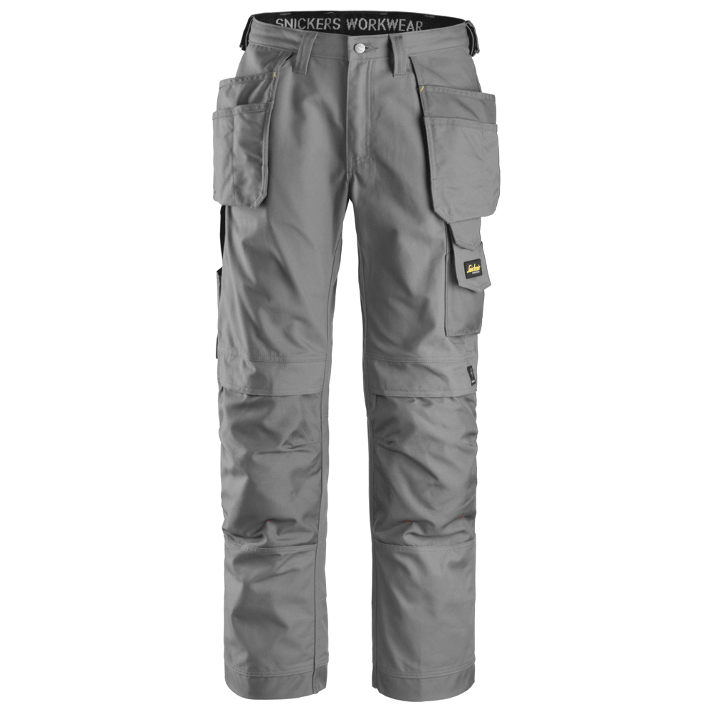 Snickers 3214 Craftsmen Holster Pocket Trousers, Canvas+ Grey, Waist 31" Leg 30"-Snickers 88