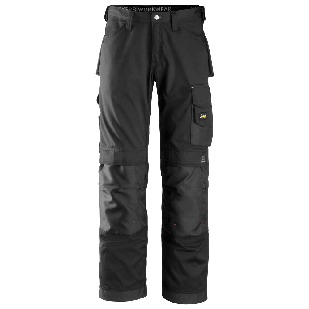 Snickers 3311 Craftsmen Trousers, CoolTwill Black 33" Waist, 30" Leg