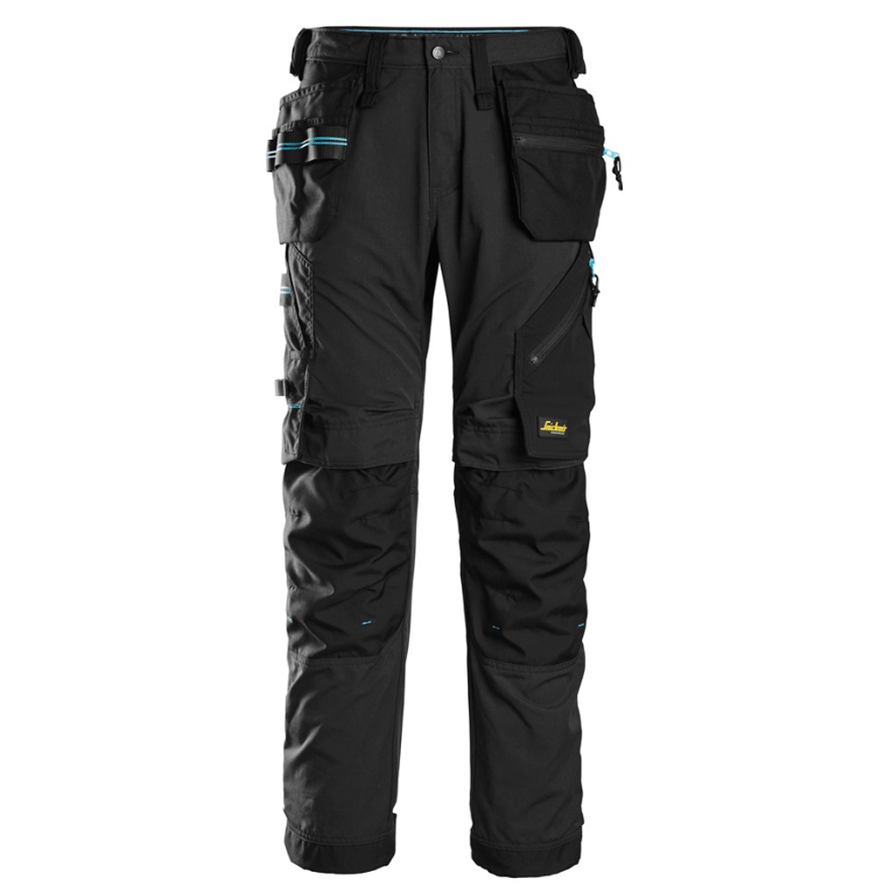 Snickers 6210 LiteWork, 37.5® Holster Pocket Work Trousers Black / 150 (35" Waist, 35" Leg)