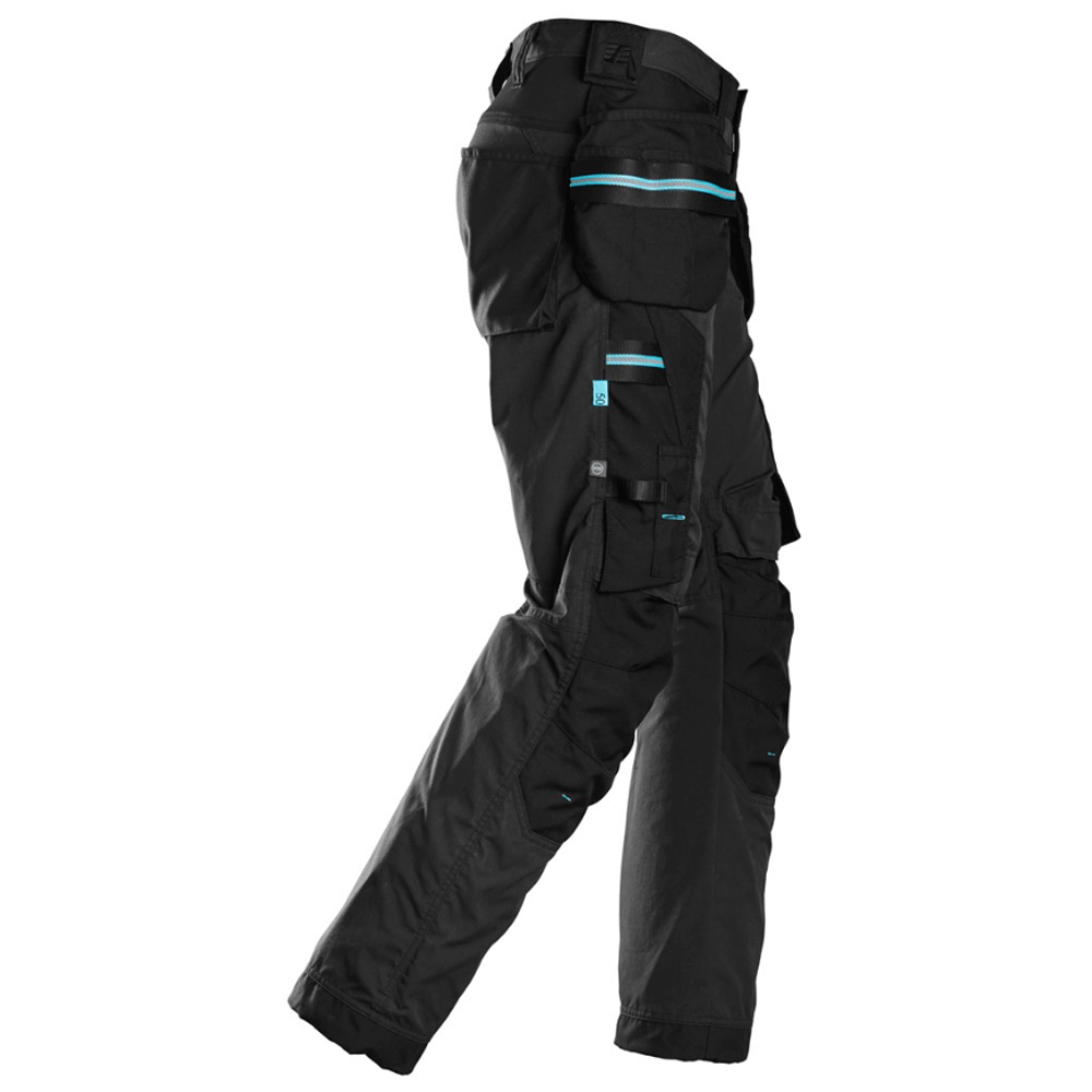 Snickers 6210 LiteWork, 37.5® Holster Pocket Work Trousers Black / 88 (30" Waist, 30" Leg)