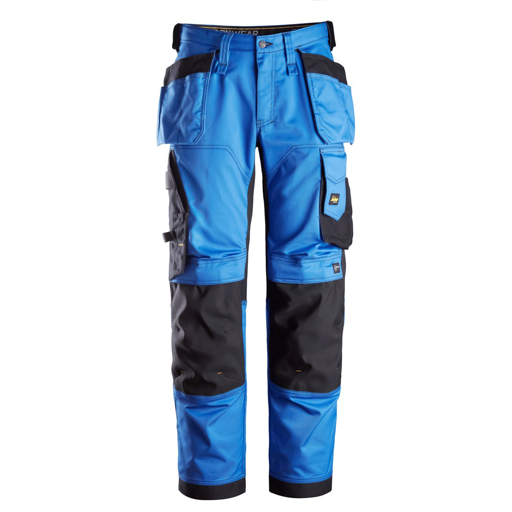 Snickers 6251 AllroundWork, Stretch Loose Fit Holster Pocket Work Trousers True Blue Snickers Size 196 (33" Waist, 28" Leg)