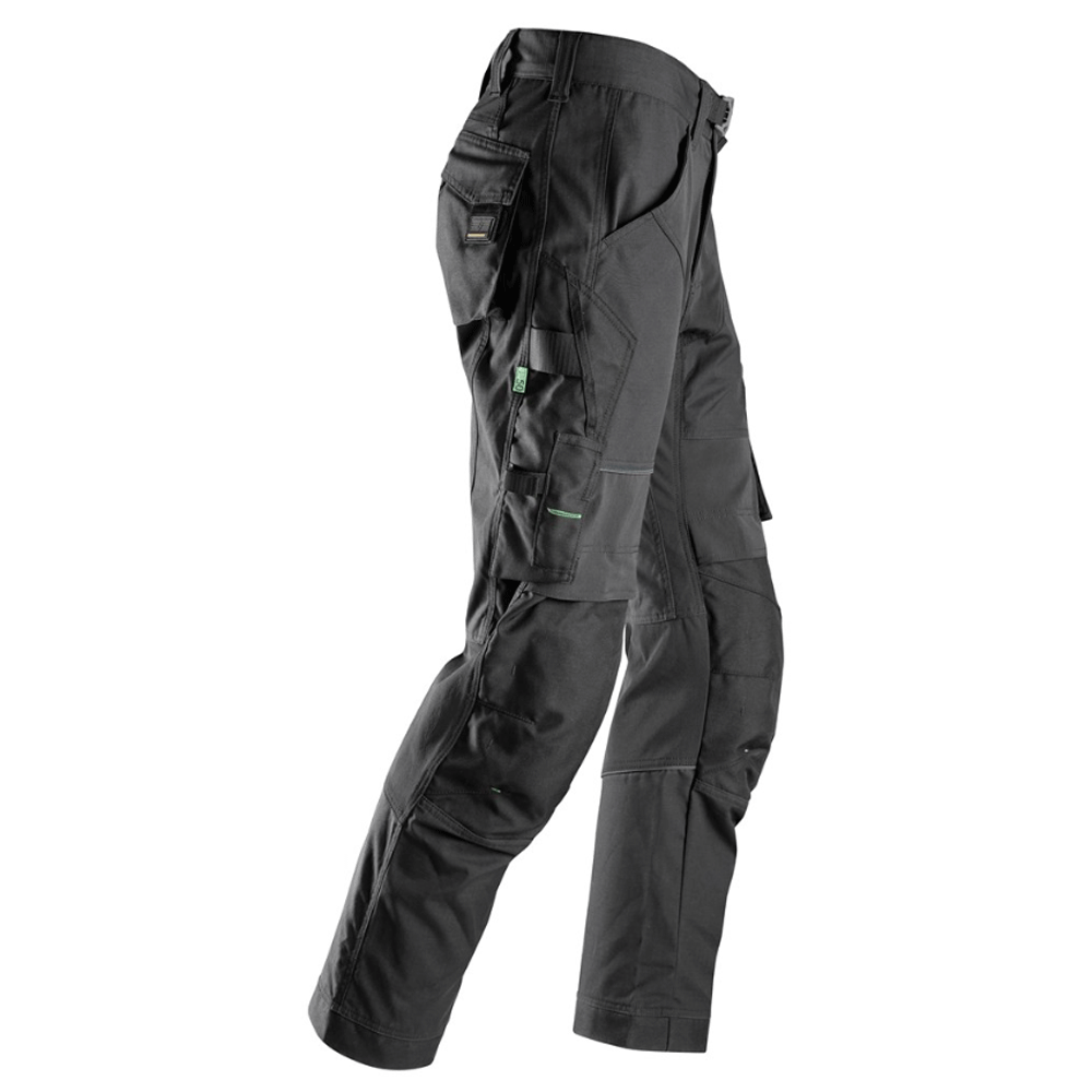 Snickers 6903 FlexiWork Stretch Kneepad Work Trousers Black, 44" Waist 30" Leg-Snickers 120