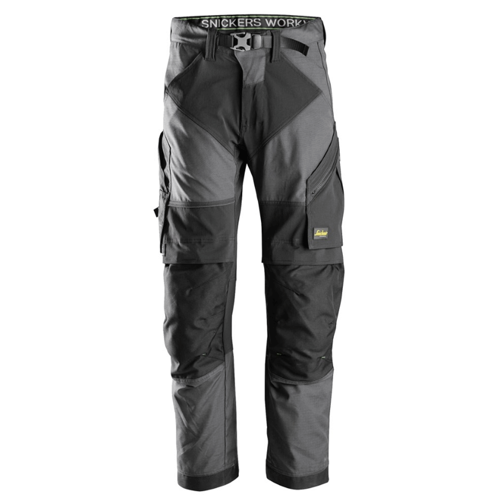 Snickers 6903 FlexiWork Stretch Kneepad Work Trousers Steel Grey 36" Waist - 32" Leg - Snickers Size 52