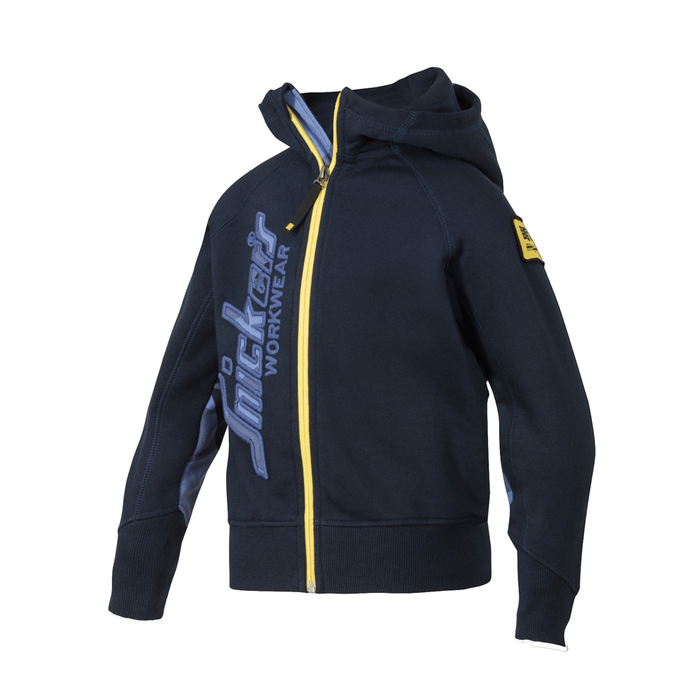 Snickers 7503 FlexiWork, Junior Camo Hoodie Navy Blue/Camo 98/104cm