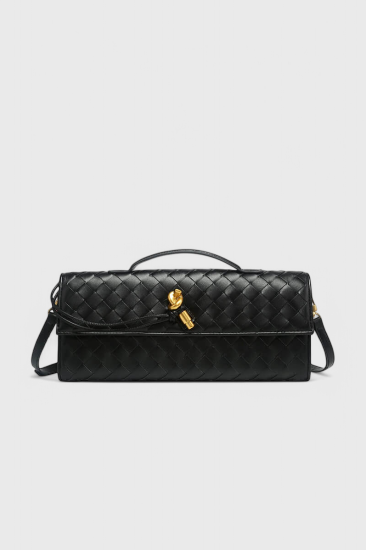 Melanie Clutch with Gold Knot Detail