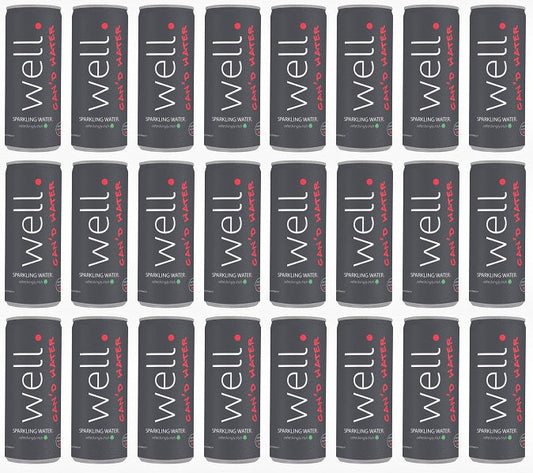24 x Well Canned Water Sparkling 330Ml