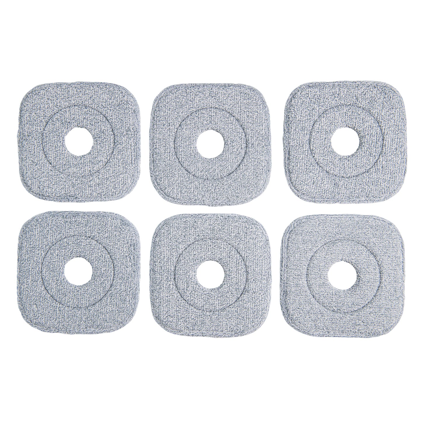 Spin Mop and Bucket Set Square with 8 Microfiber Mop Pads-Green