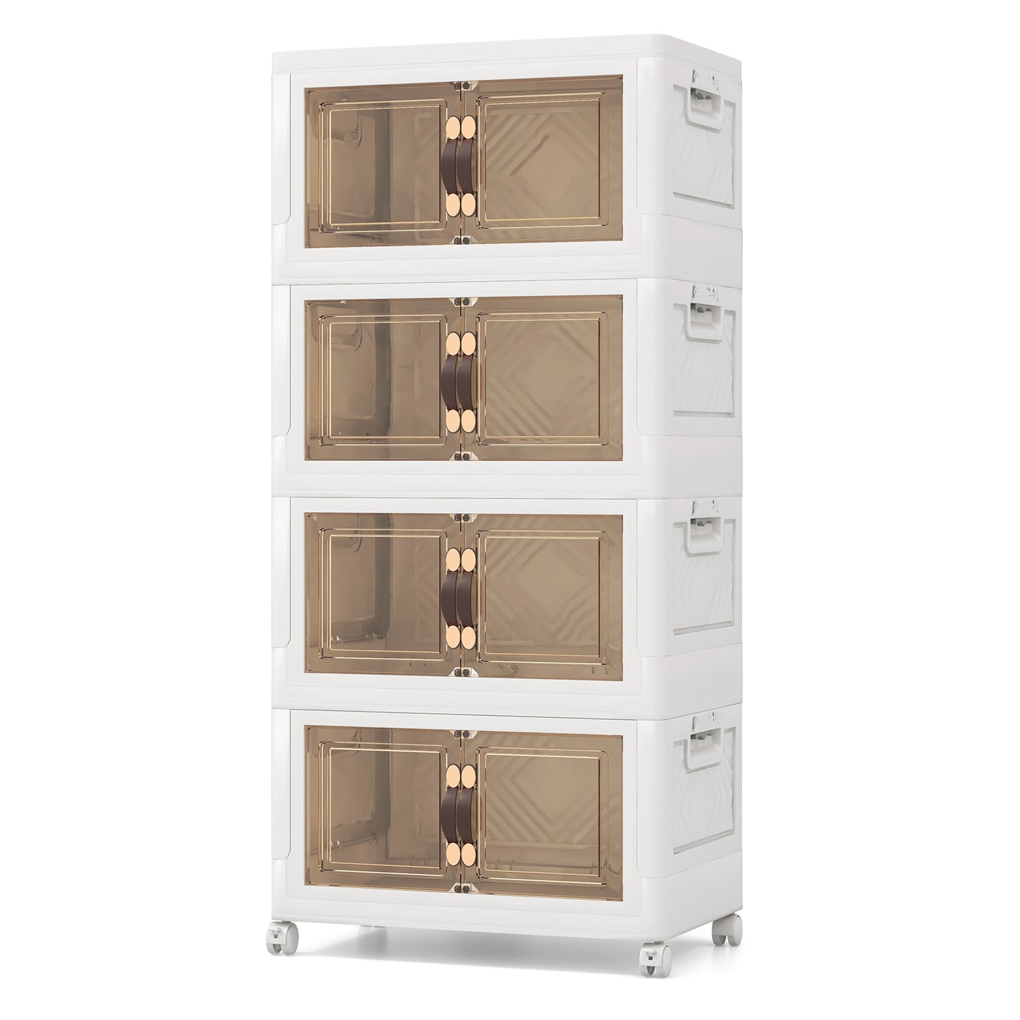 27/34/44/59/78/92.5 Gal Stackable Storage Bins with Lockable Wheels-92.5 Gal-5-Tier