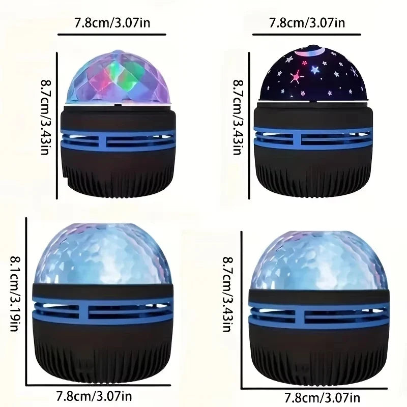 Star Galaxy Projector Night Light - Ocean Wave Bedroom Ceiling Lamp Room Decoration