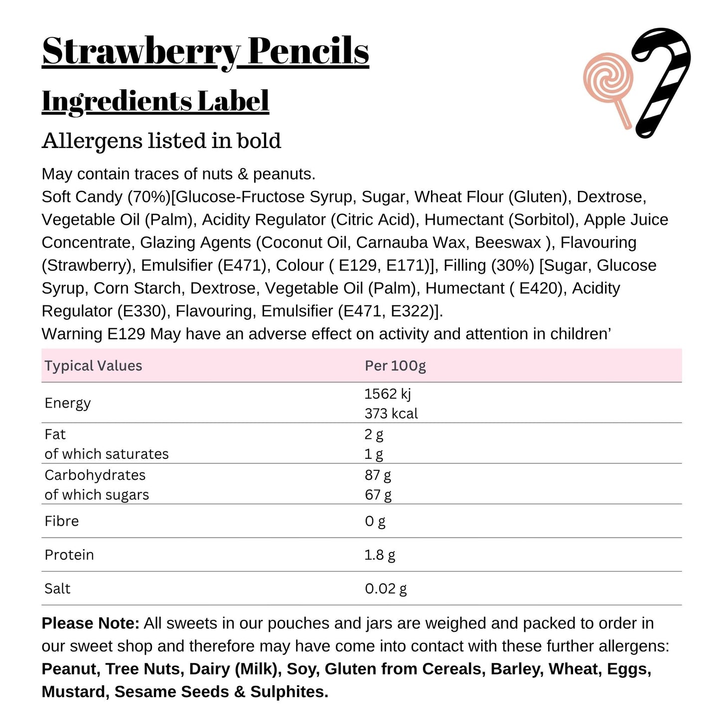 Strawberry Pencils