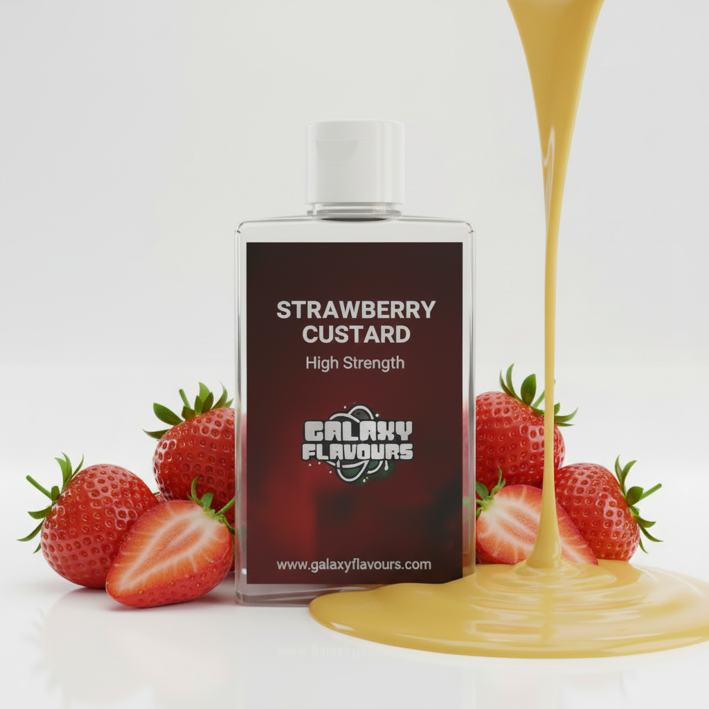 Strawberry Custard Food Flavouring Concentrate – Professional High Strength – 100ml