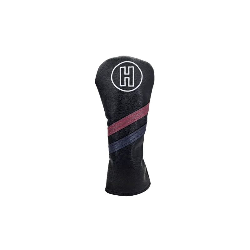 Golf Club Headcovers Driver Fairway Wood Hybrid Head Cover PU Leather 3 Colours