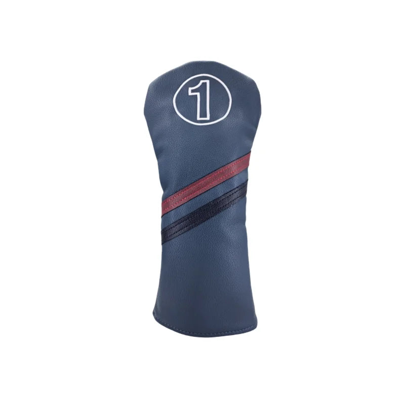 Golf Club Headcovers Driver Fairway Wood Hybrid Head Cover PU Leather 3 Colours