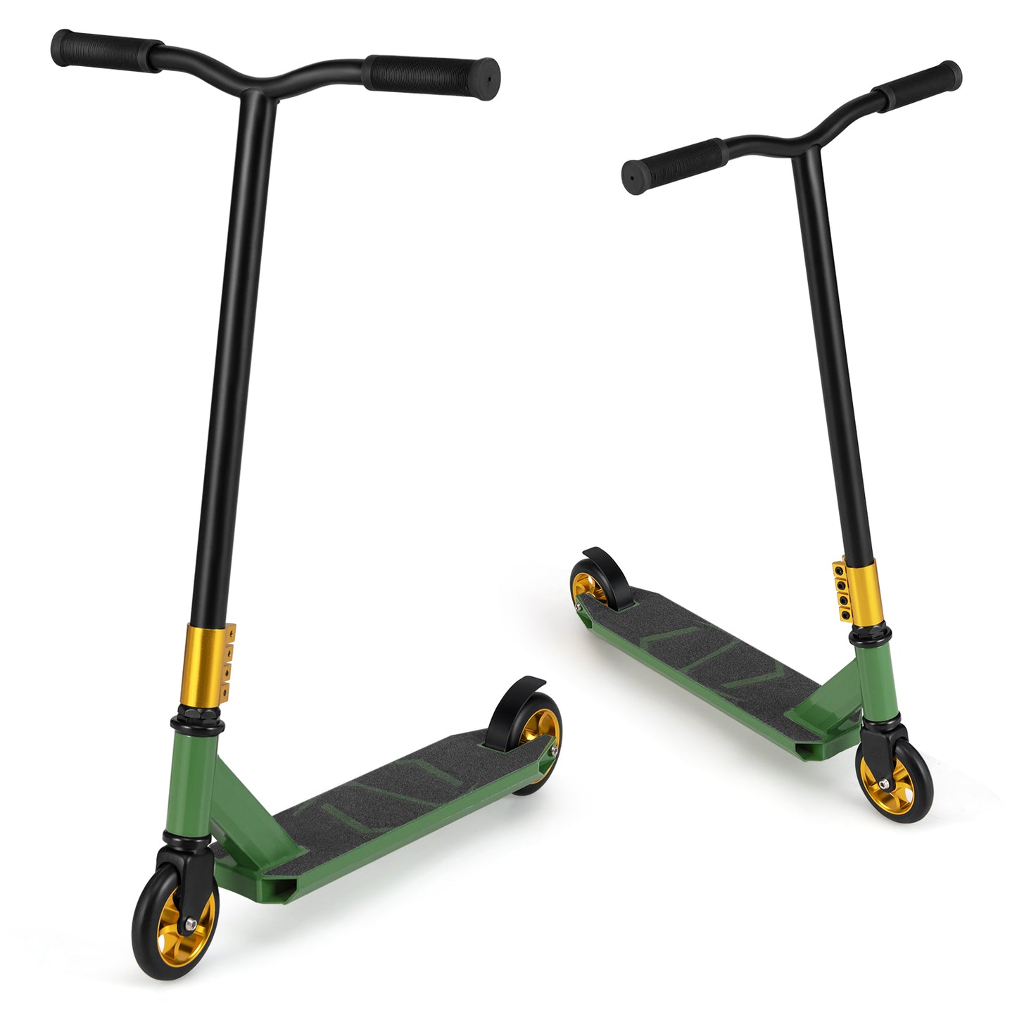 Stunt Scooter Pro Trick Scooter with 2 PU Wheels for Kids-Black
