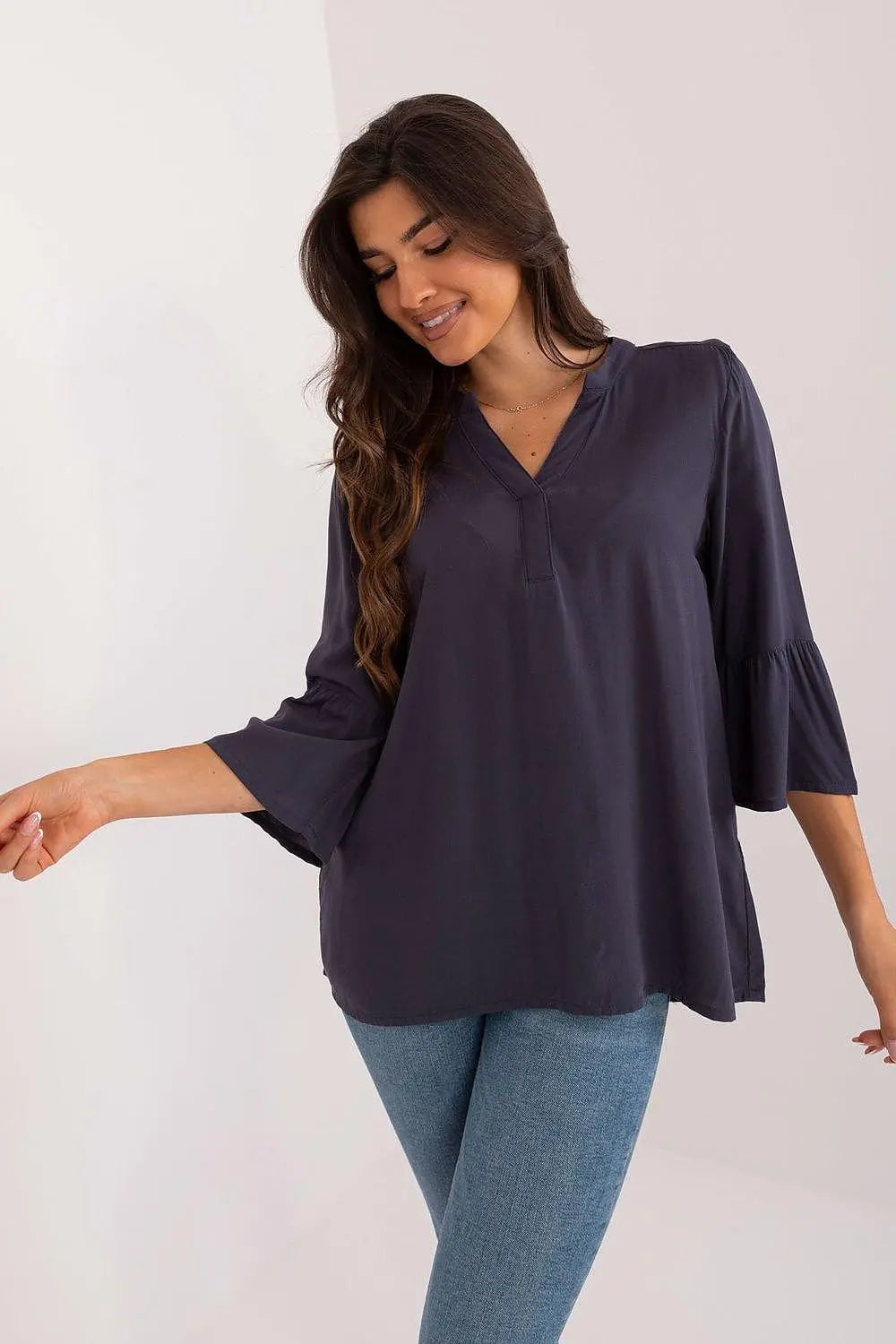 Sublevel high-quality viscose casual style blouse