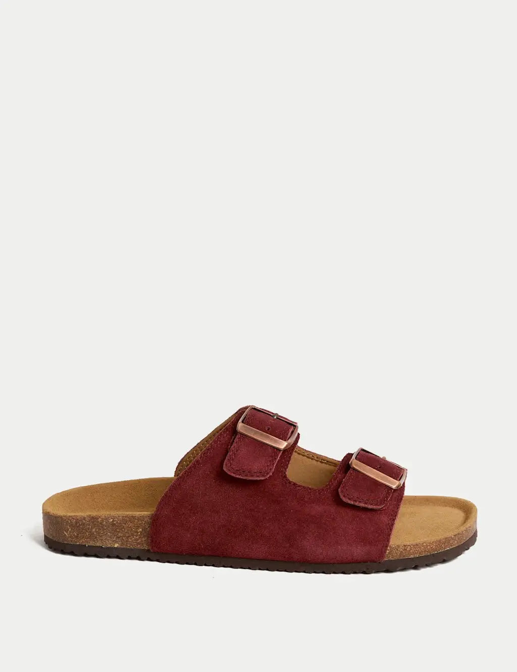 Suede Slip-On Corkbed Sandals