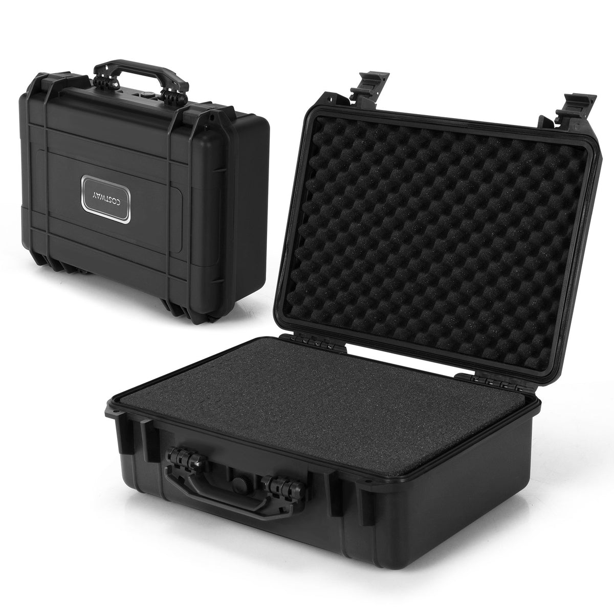 Portable Waterproof Hard Case with Customizable Foam Insert-34 x 31 x 16 cm