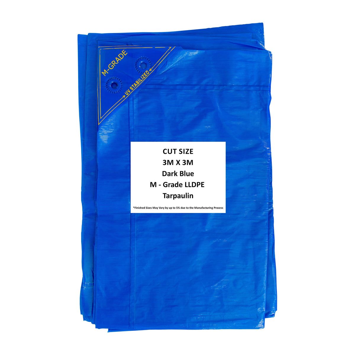 M-Grade LLDPE Blue Tarpaulin 3m x 3m