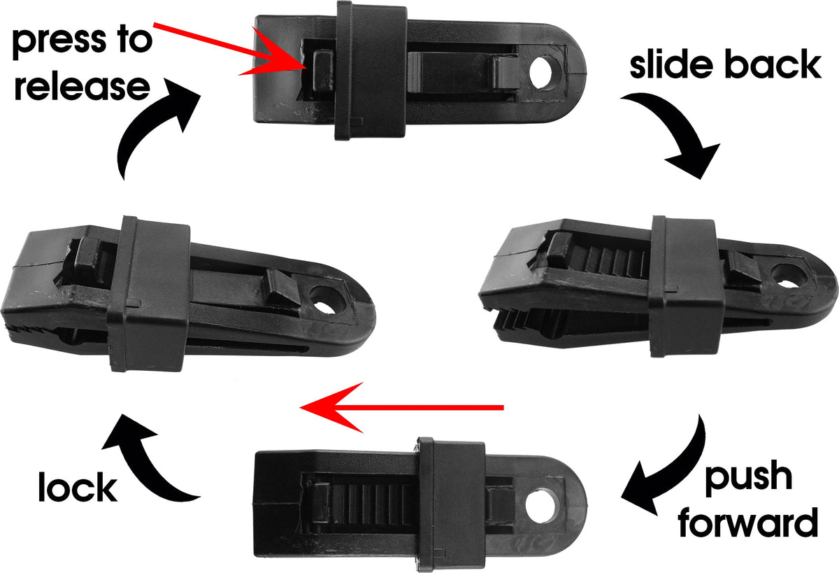 Clips for Tarpaulin Slide Type
