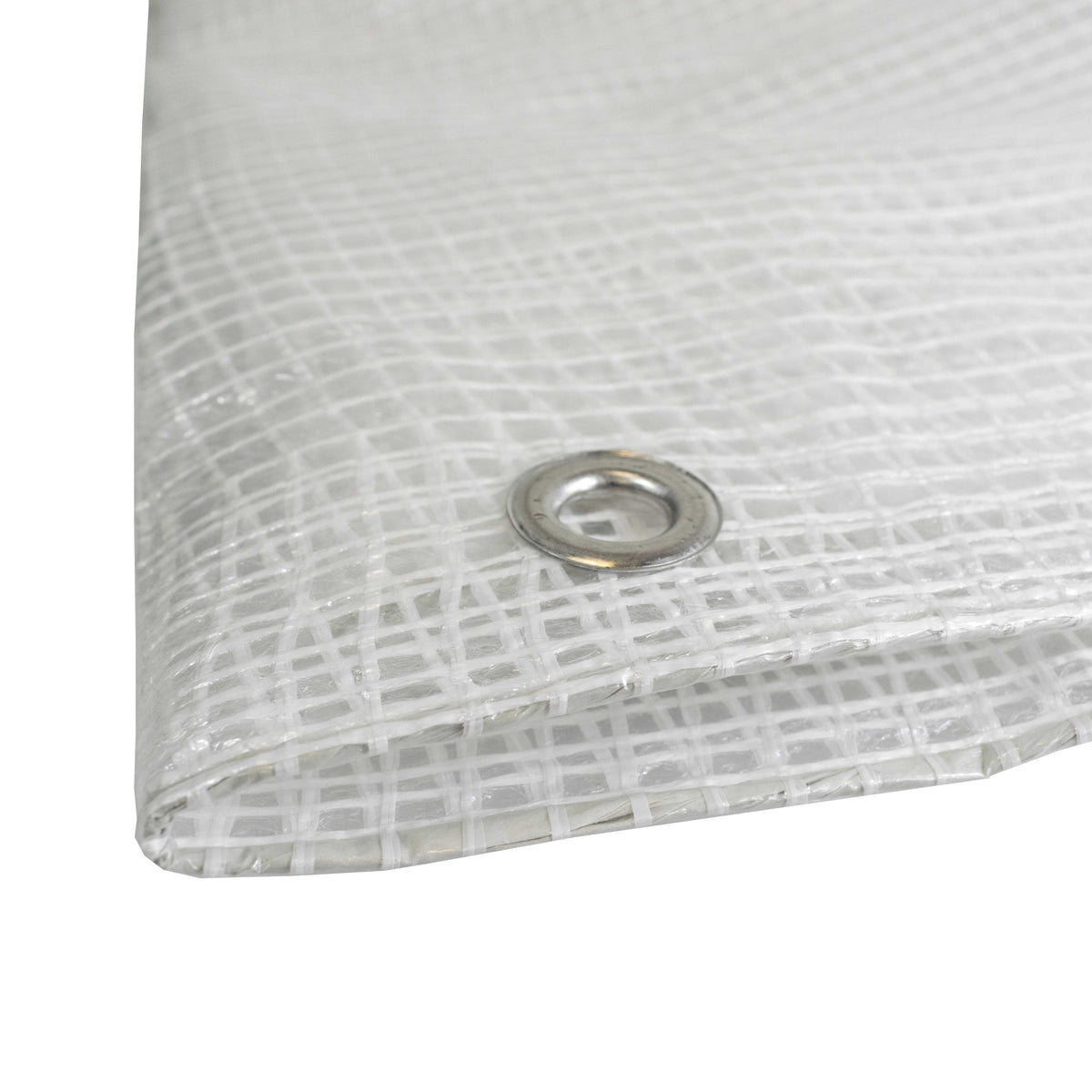 Clear M-Grade Tarpaulin with Bungee Balls (Black)