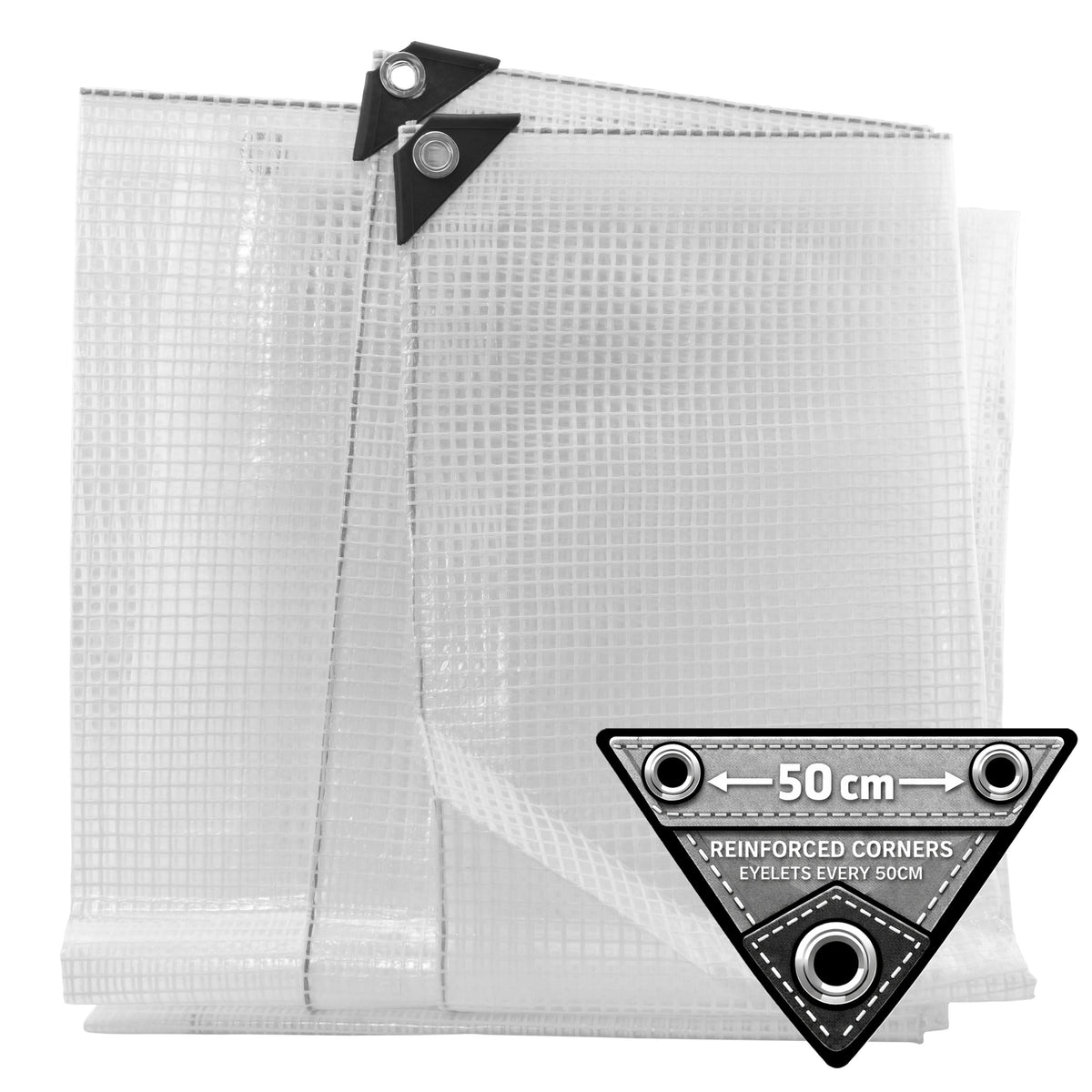 Clear M-Grade Tarpaulin 10m x 10m