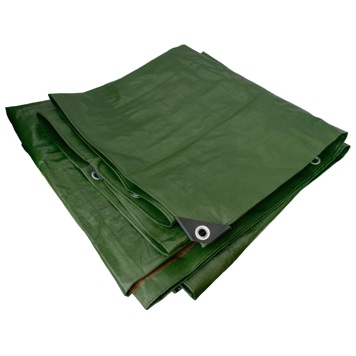 Green/Brown L-Grade Tarpaulin 2m x 4m
