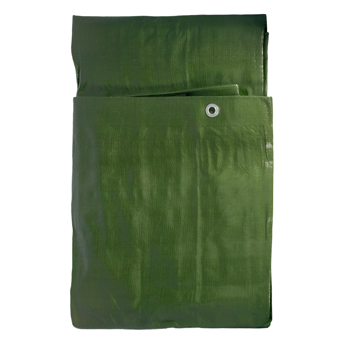 Green/Brown L-Grade Tarpaulin with 10 x 4" Bungee Balls (Black)