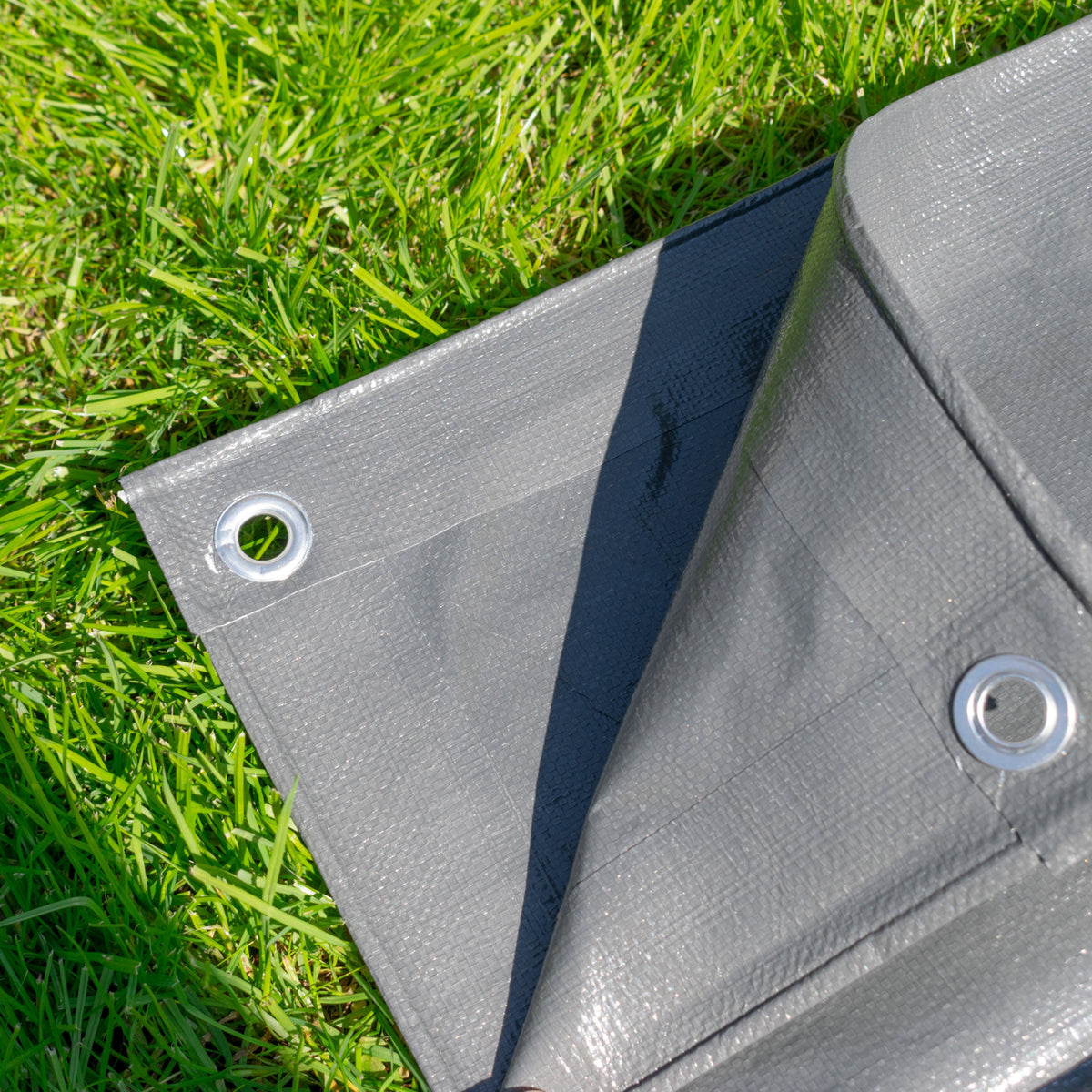 Grey L-Grade Tarpaulin 5m x 6m