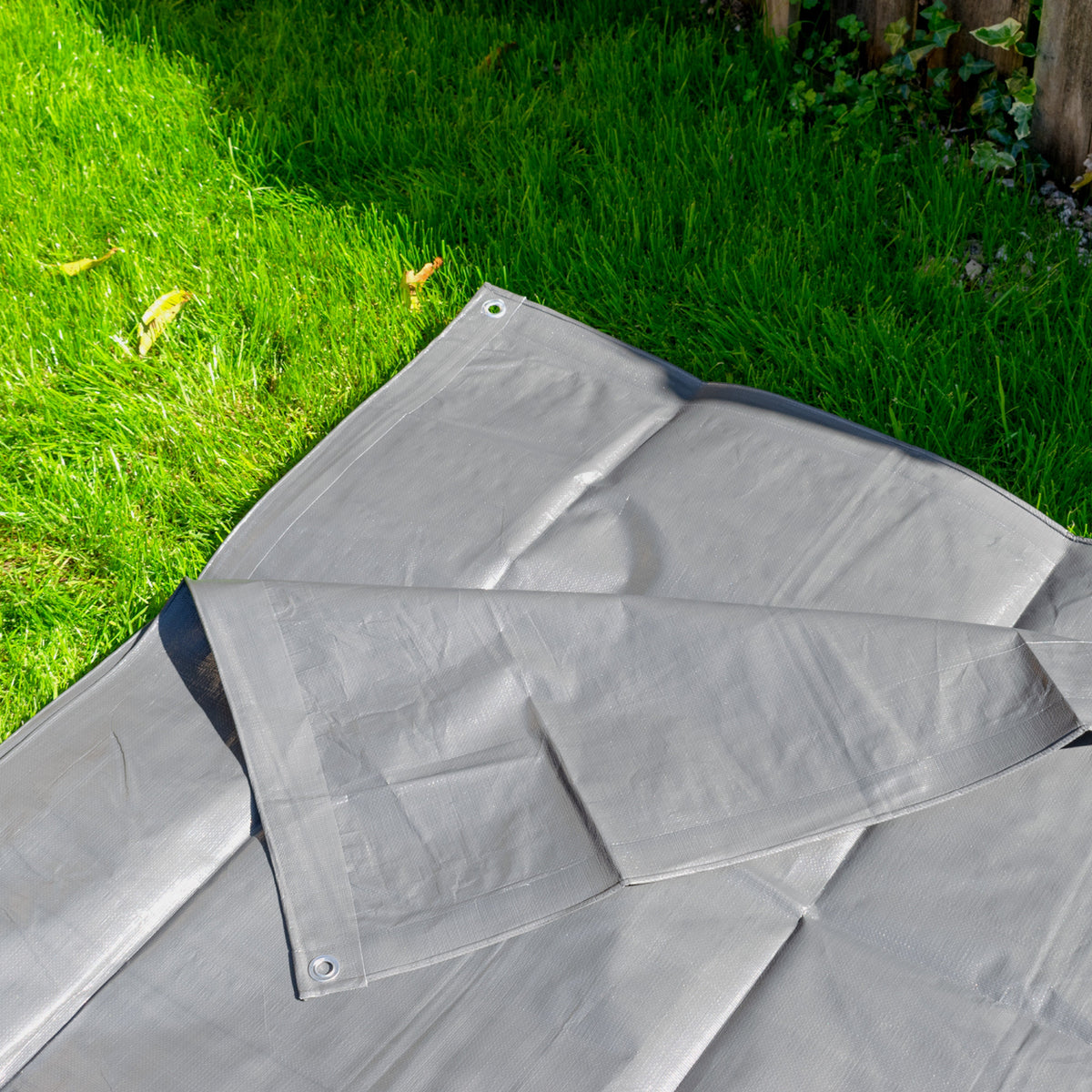 Grey L-Grade Tarpaulin 5m x 8m