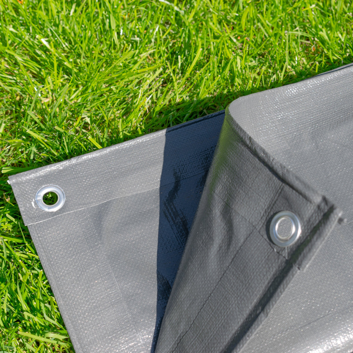 Grey L-Grade Tarpaulin 5m x 5m